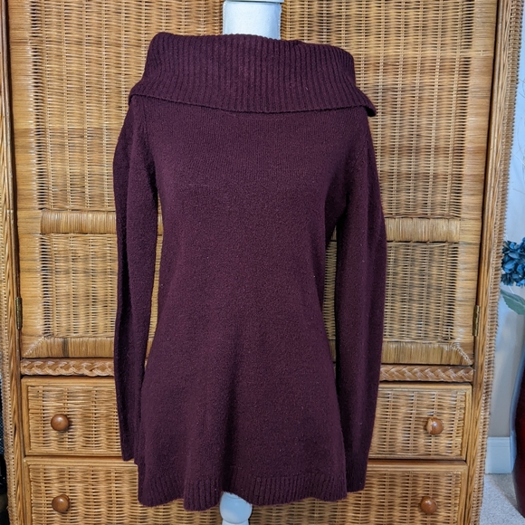 French Connection burgundy sweater SMALL - Picture 1 of 4